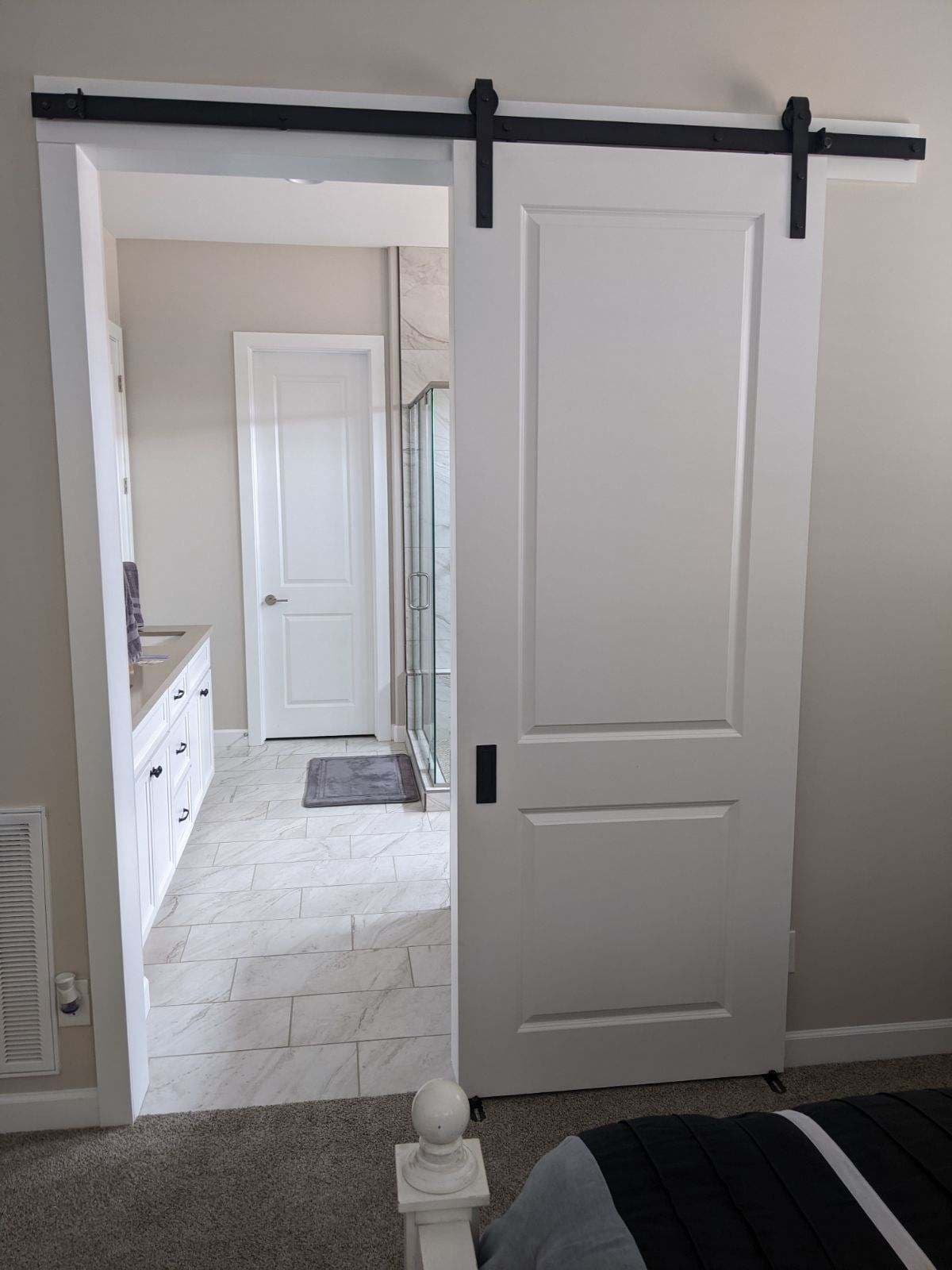 Stylish Space-Saving Barn Door Installation image