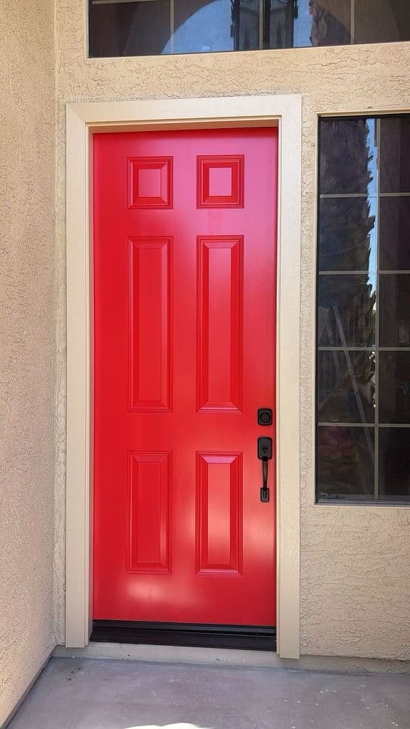 Gallery photos for Bold Red Door Transformation in Gilbert: Image #1