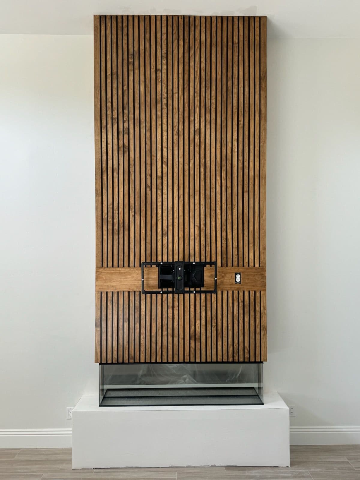 Gallery photos for Elegant Accent Wall with Built-In Fireplace Upgrade: Image #1