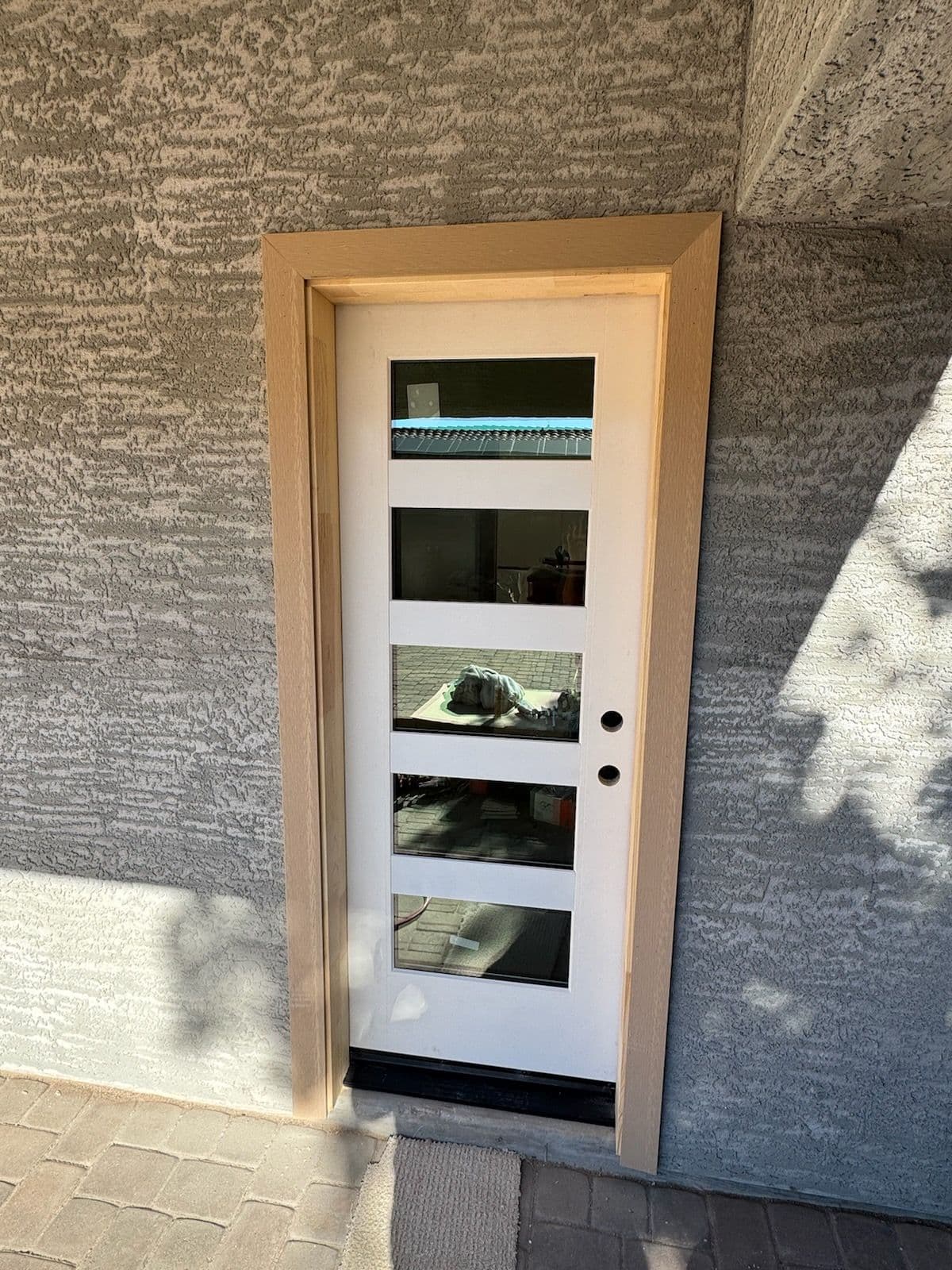 Sleek 5 Lite Exterior Door Installation in Gilbert image